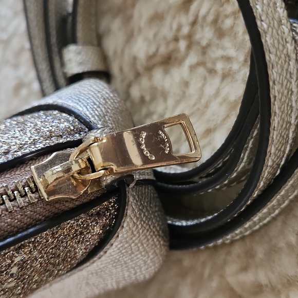 Adorable NWOT Coach Champagne Glitter Mini Bag with Stars ๐ ๐ - Picture 6 of 11